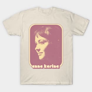 Anna Karina \/\/\ 60s Retro Fan Art Design T-Shirt